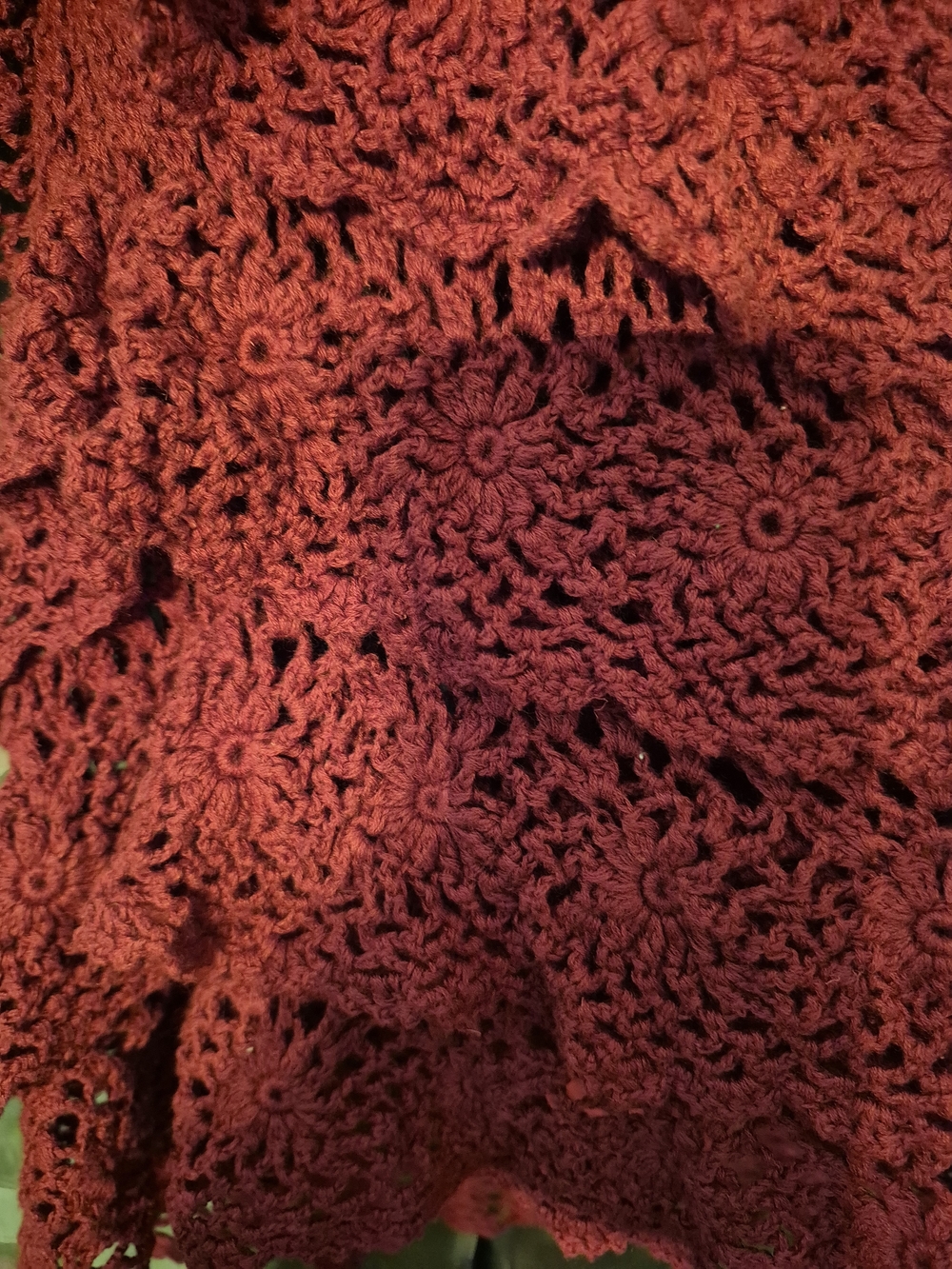 Denim 24/7 Raspberry Crochet Ruffle Tunic - Picture 9 of 12